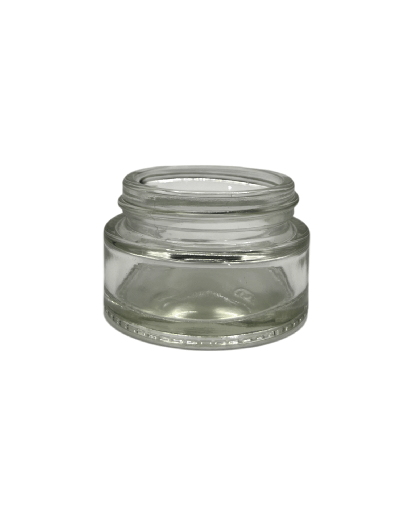 20ml Clear Glass Jar With Gold Aluminium Lid
