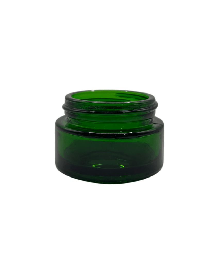20ml Green Glass Jar With Gold Aluminium Lid