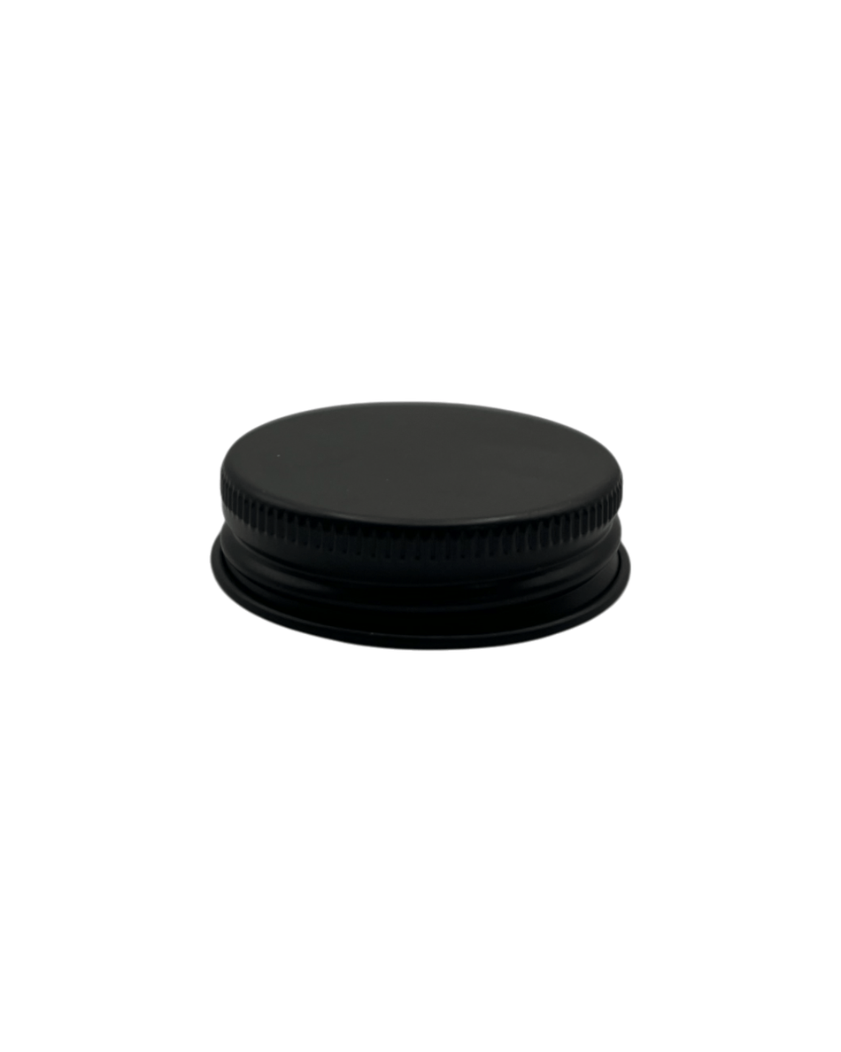 20ml matte black aluminum jar cap
