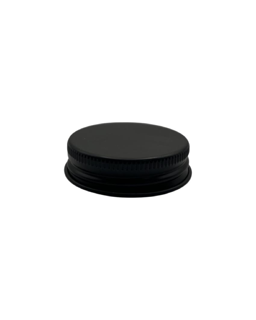 60ml Blue Glass Jar With Matte Black Aluminium Lid - Pack of 15