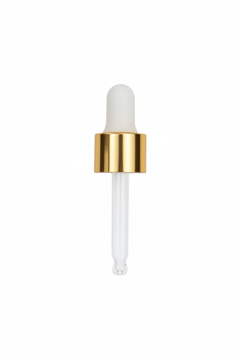 20ml White & Gold Ball End Dropper Pipette DIN18
