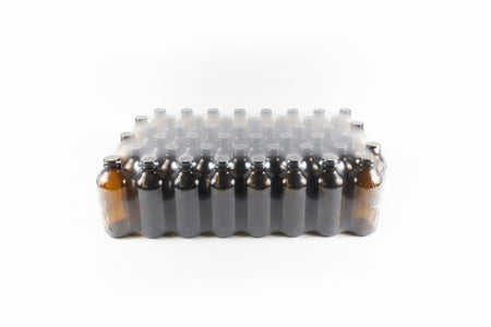 250ml Amber Boston Glass Bottle