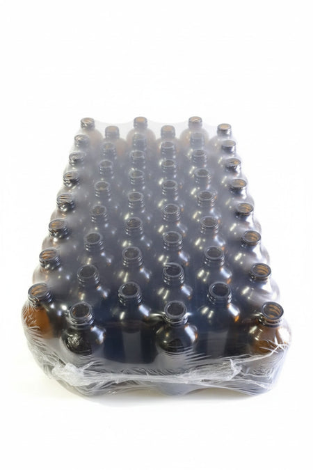 250ml Amber Boston Glass Bottle