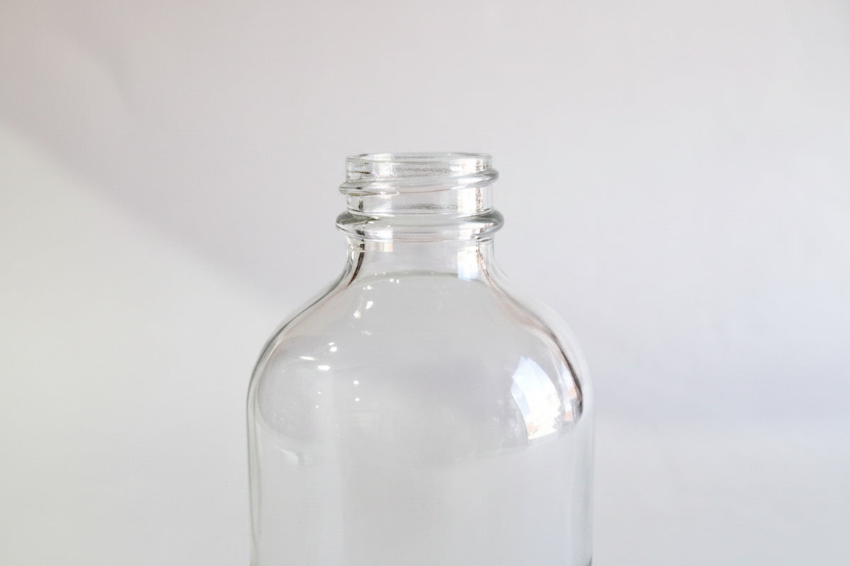 250ml Clear Boston Glass Bottle