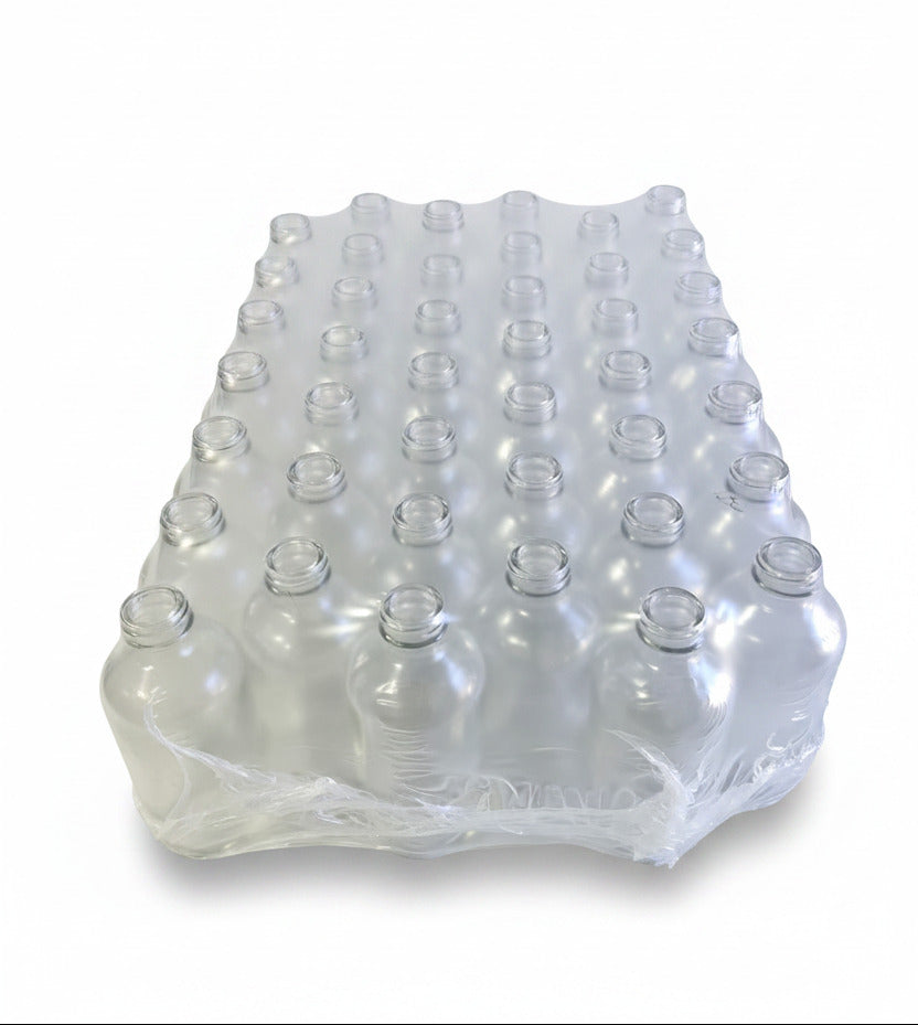 250ml Clear Boston Glass Bottle