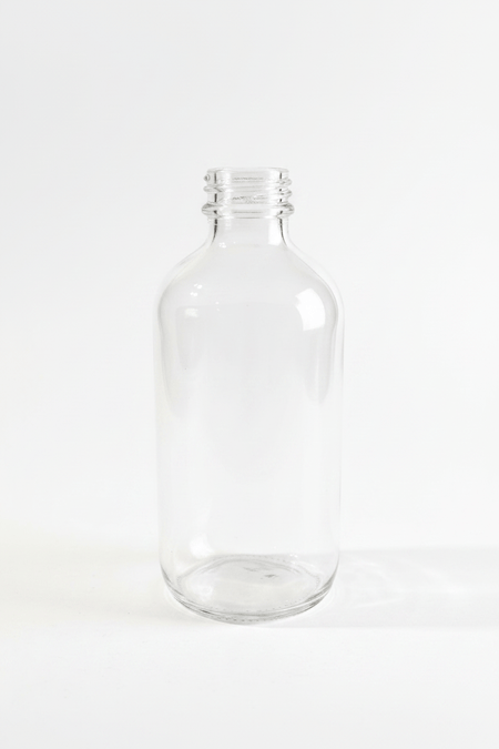 250ml Clear Boston Glass Bottle