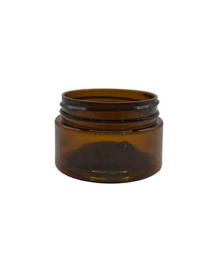 30ml Amber Glass Jar With Silver Aluminium Lid - Pack of 15