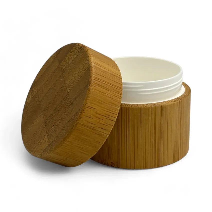 30ml Natural Bamboo Skincare Pot with Screw Lid - Eco Friendly