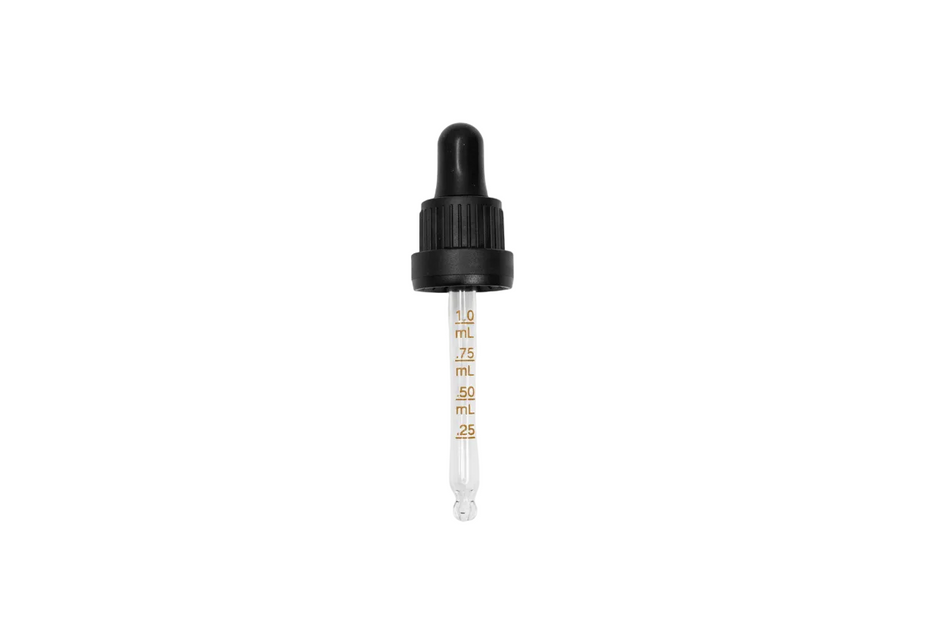 30ml Black Tamper Evident Ball Ended Graduated Etched Pipette