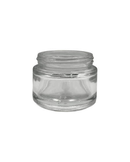 30ml Clear Glass Jar With Gold Aluminium Lid - Pack of 15