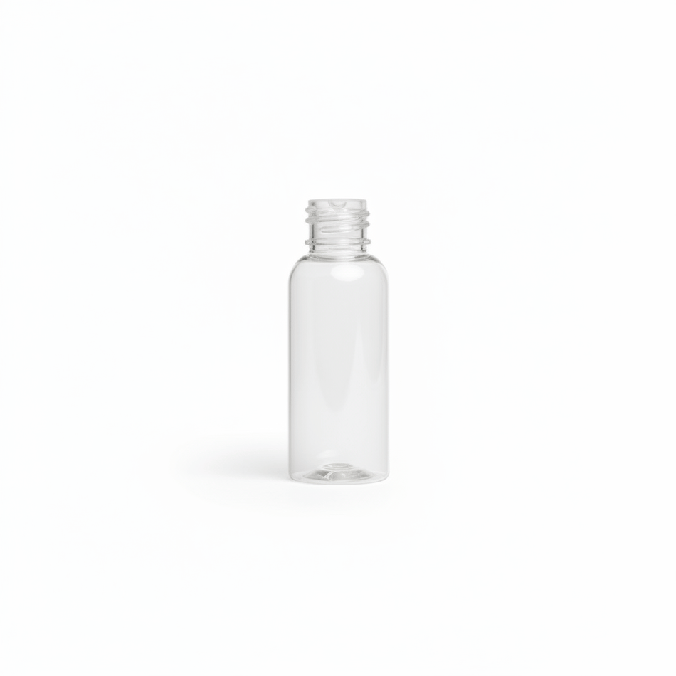 30ml Clear Plastic Bottle (PET) DIN18mm Neck
