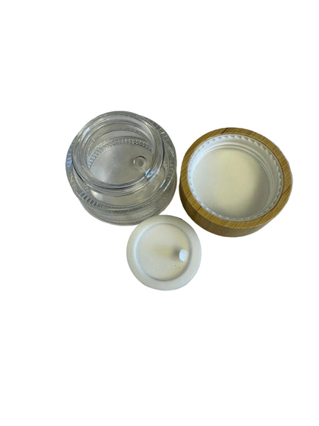 30ml Glass Jar with Bamboo Lid