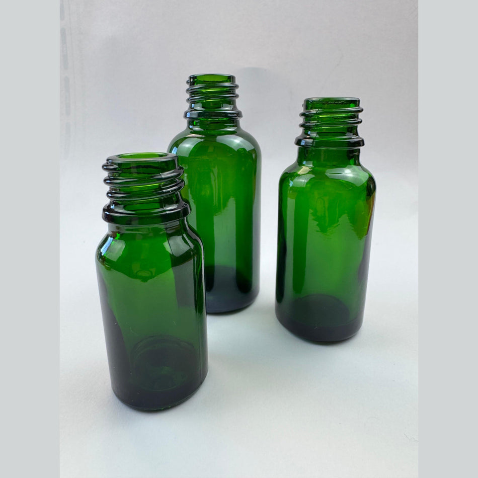 30ml Green Glass Dropper Bottle & Aluminium Cap