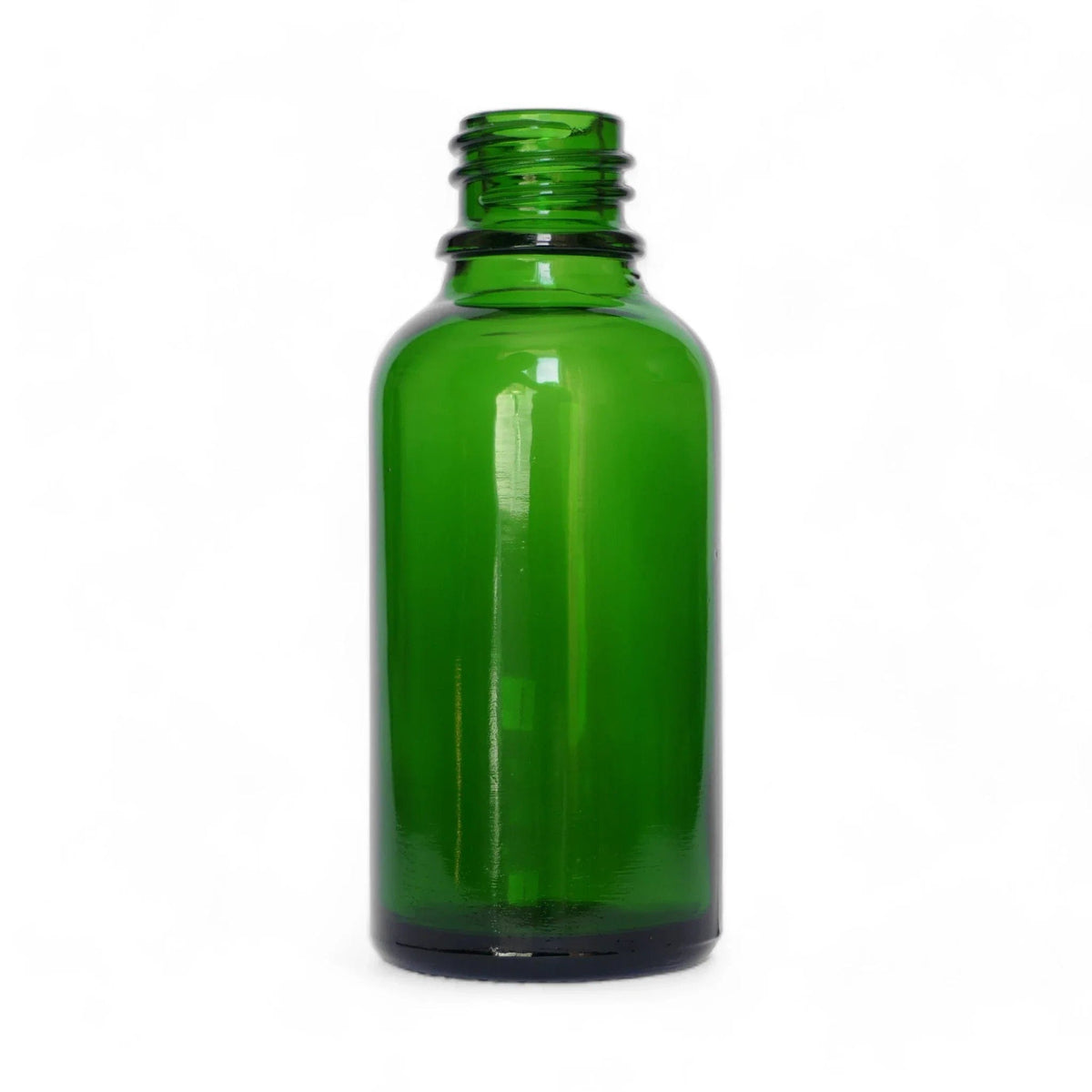 30ml Green Glass Dropper Bottle with 30ml White TE BEP - Pack of 12