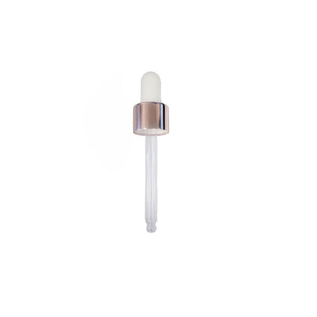 30ml White & Rose Gold Ball End Dropper Pipette