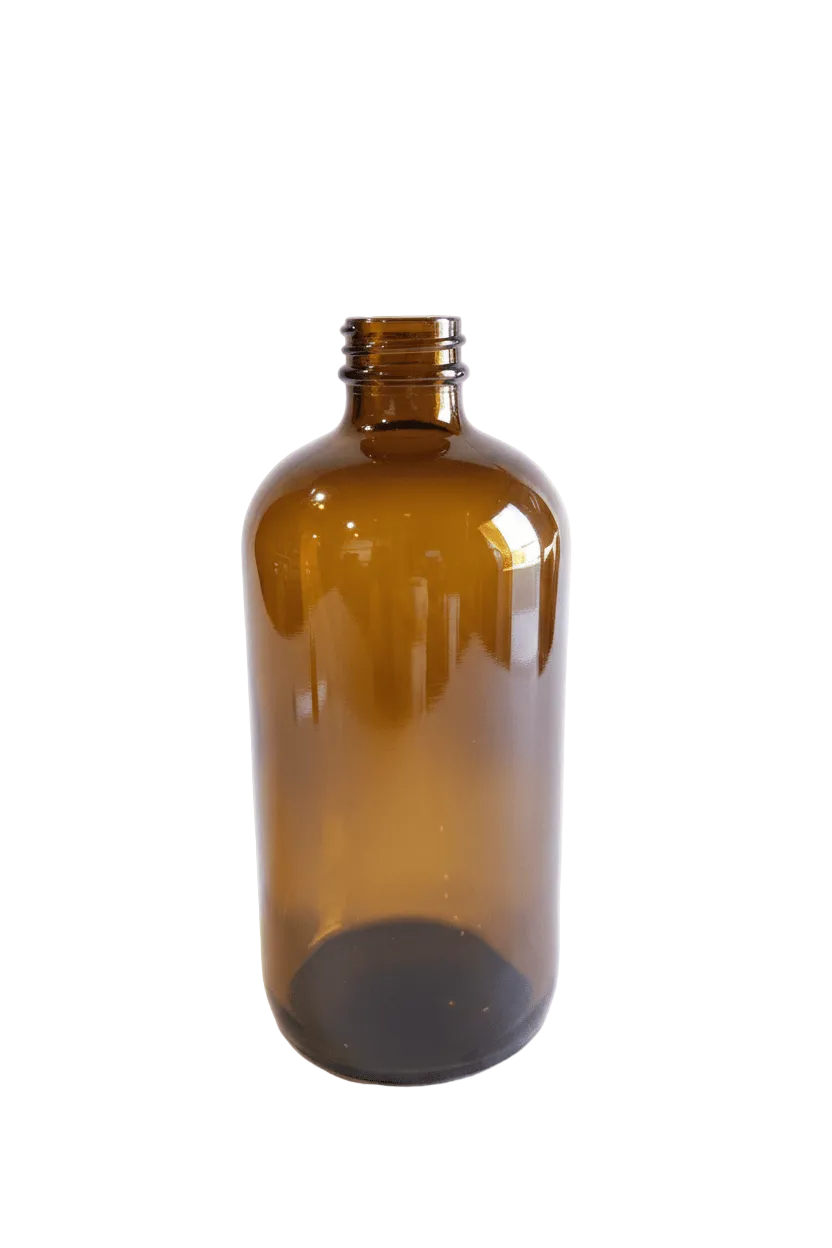 500ml Amber Boston Glass Bottle