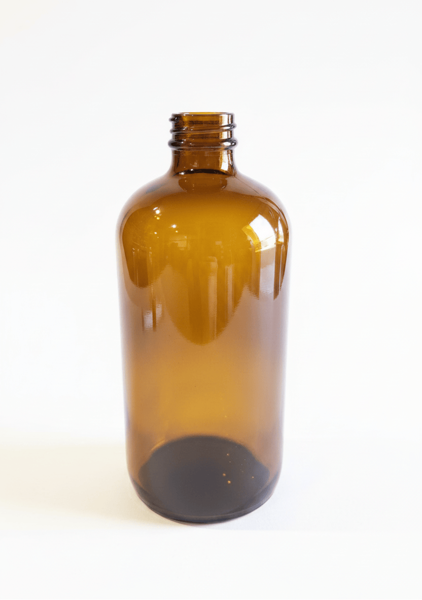 500ml Amber Boston Glass Bottle