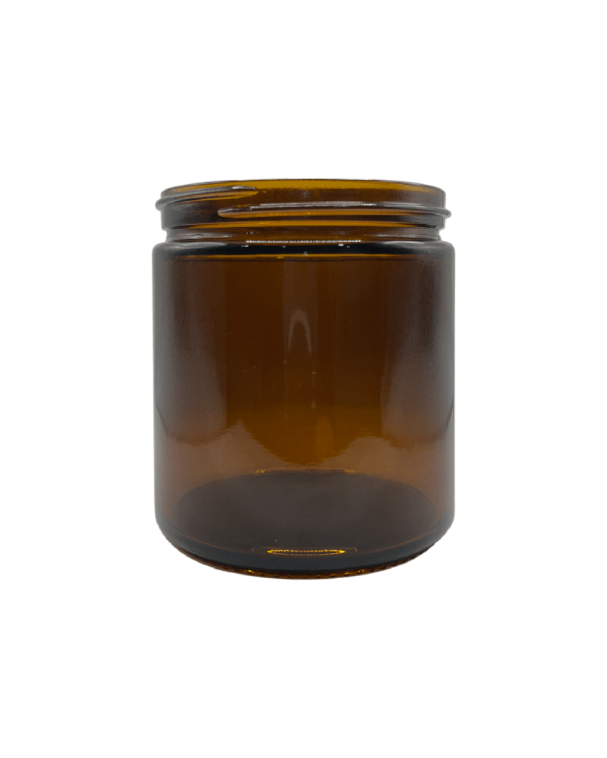 500ml Amber Glass Jar With Black PP Lid - Pack of 15