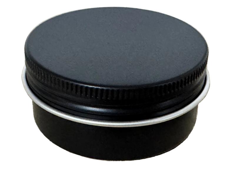 50ml Matte Black Aluminium Screw Lid Tin