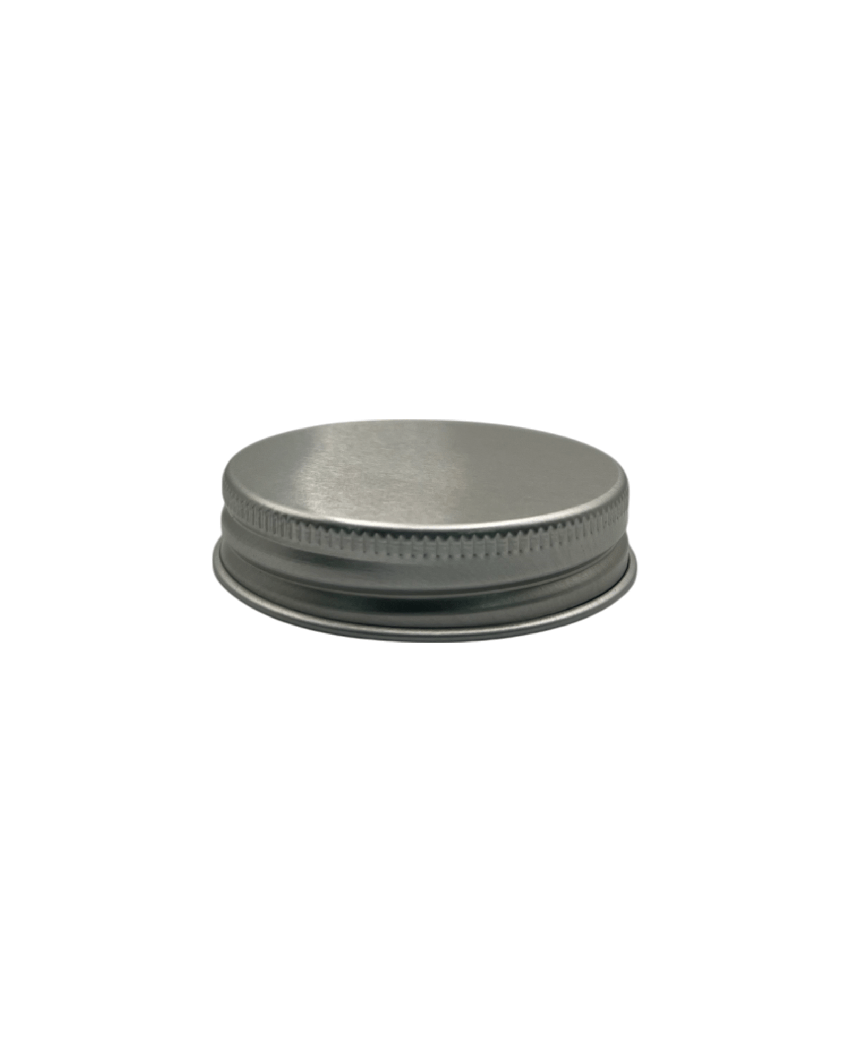 50ml Amber Glass Jar With Silver Aluminium Lid - Pack of 15