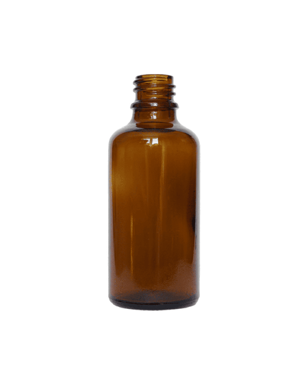 50ml Amber Glass Dropper Bottle & Gold Aluminium Cap