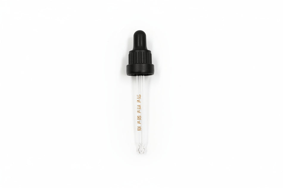 50ml Black Tamper Evident Ball Ended Graduated Etched Pipette