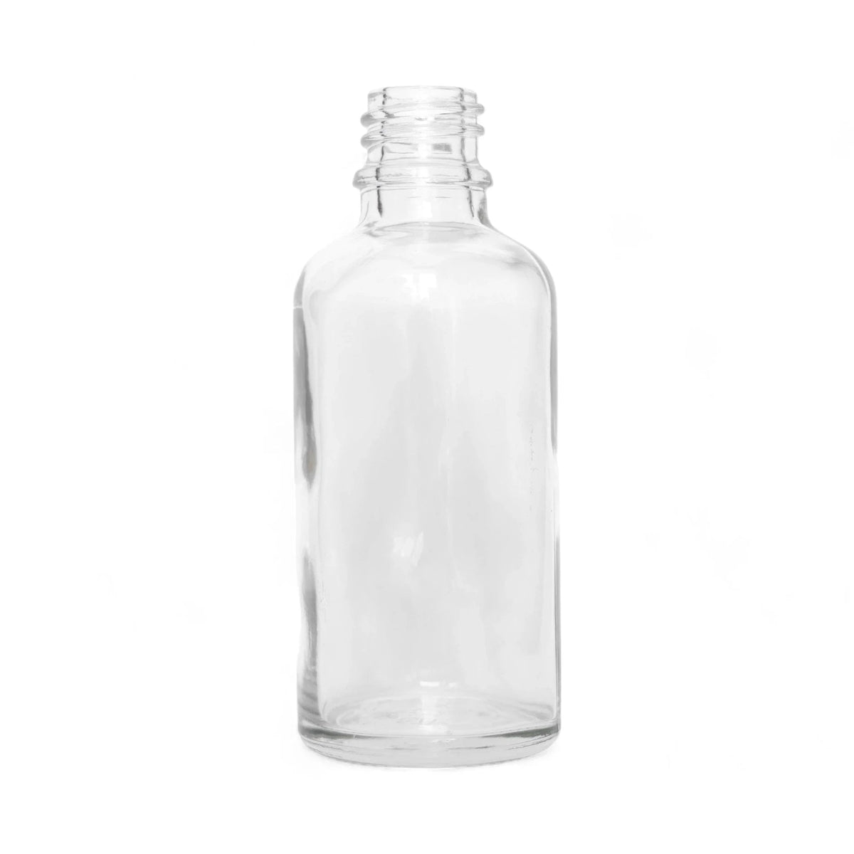 50ml Clear Glass Dropper Bottle with Black & Silver Dropper