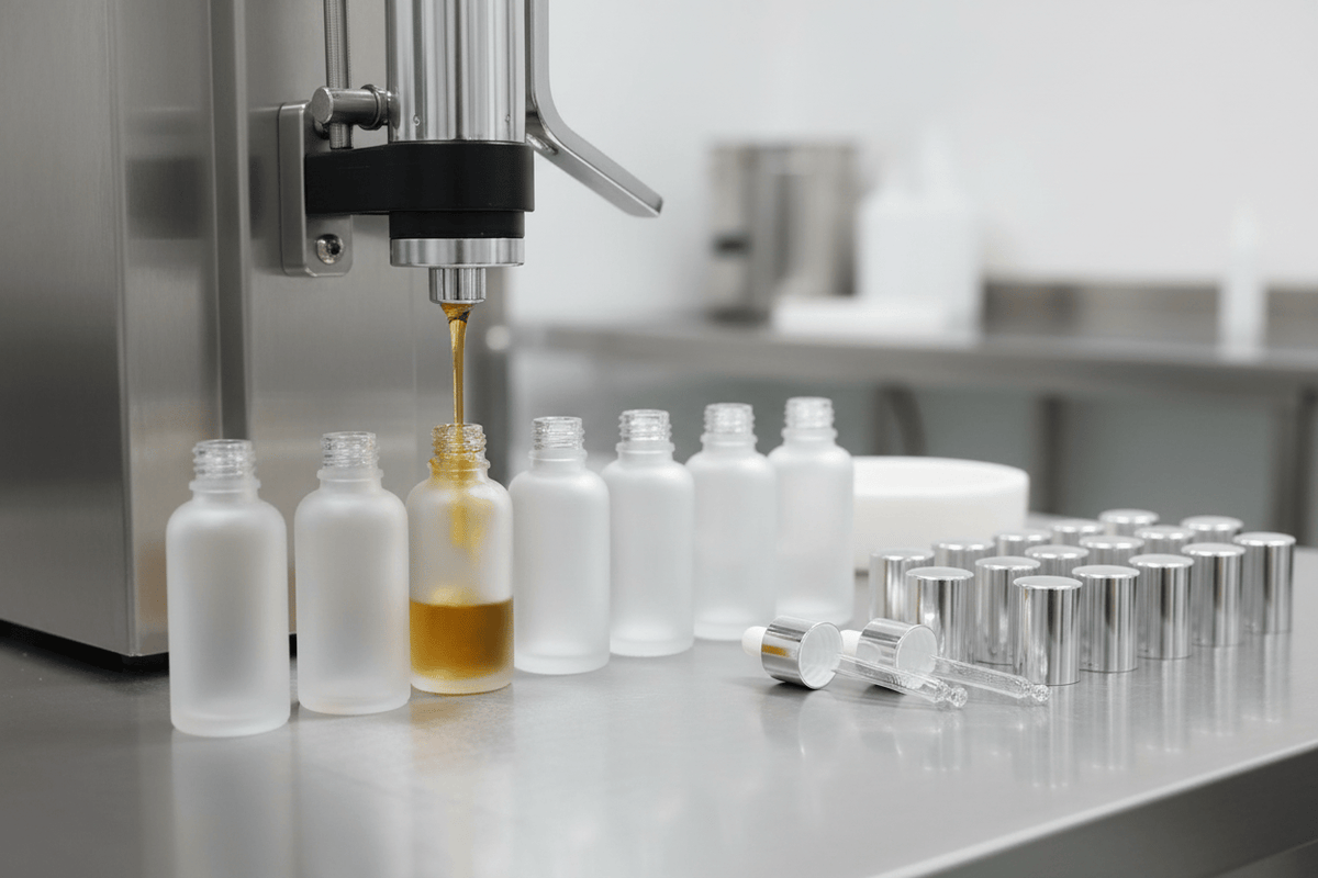 50ml Frosted Clear Glass Dropper Bottle DIN18 for Serums, Oils & Tinctures