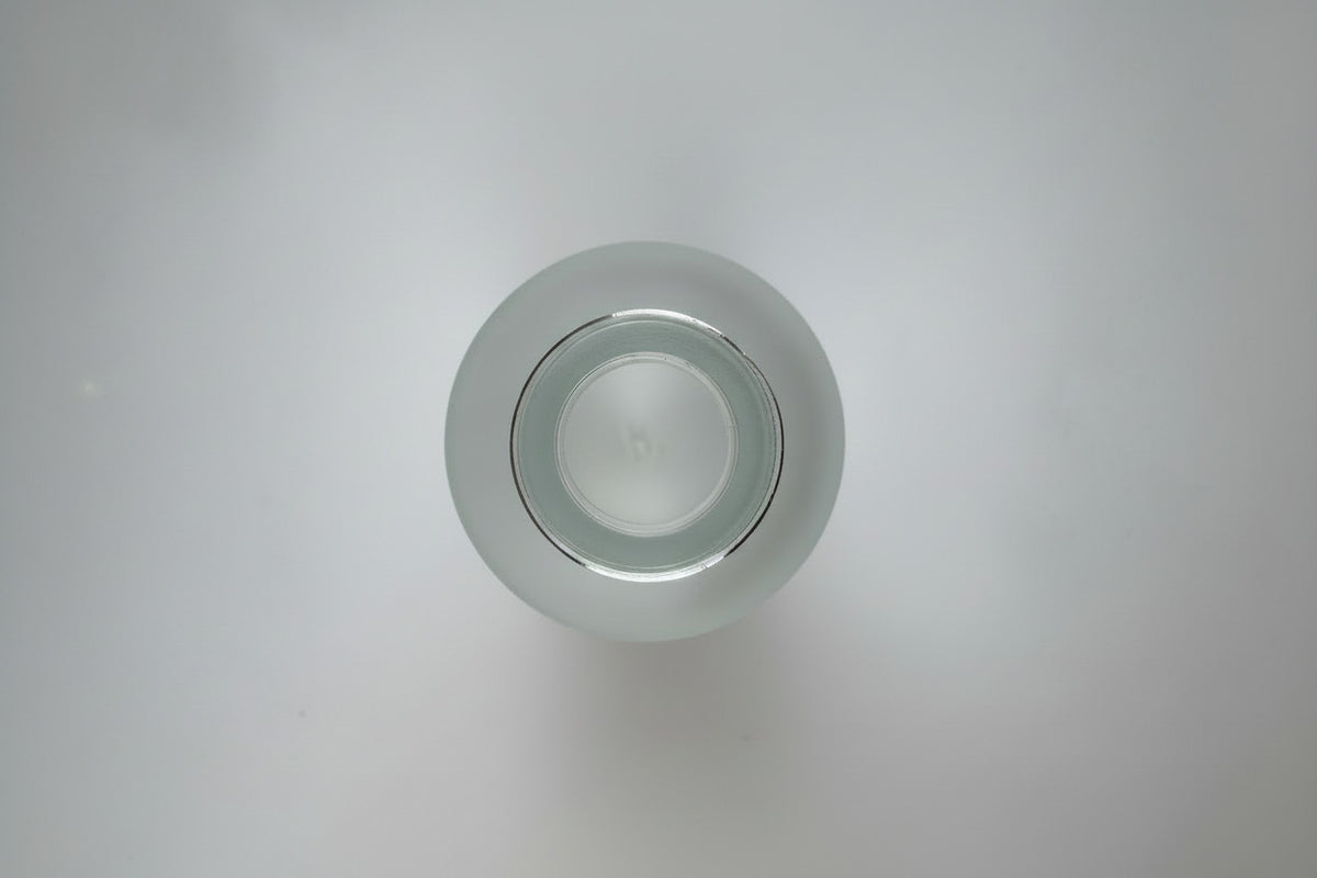 50ml Frosted Clear Glass Dropper Bottle with Tamper Evident Ribbed Black Cap (Type III)