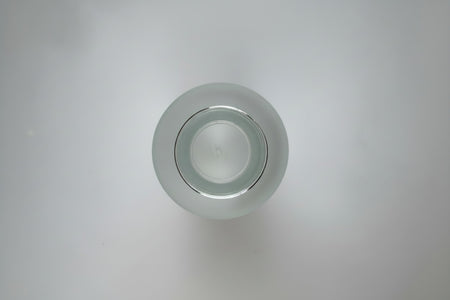 50ml Frosted Clear Glass Dropper Bottle with Tamper Evident Ribbed Black Cap (Type III)