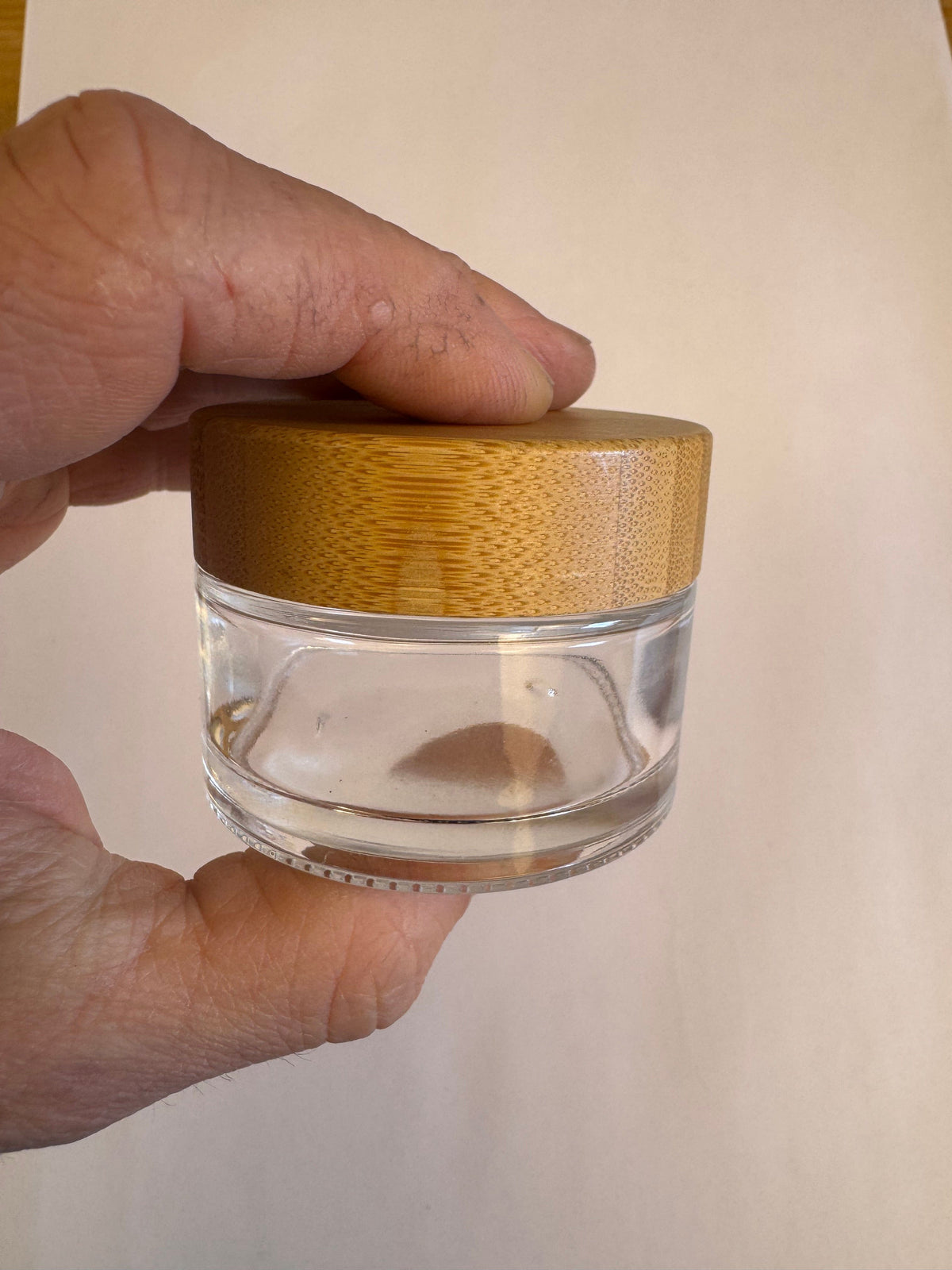 50ml Glass Jar with Bamboo Lid