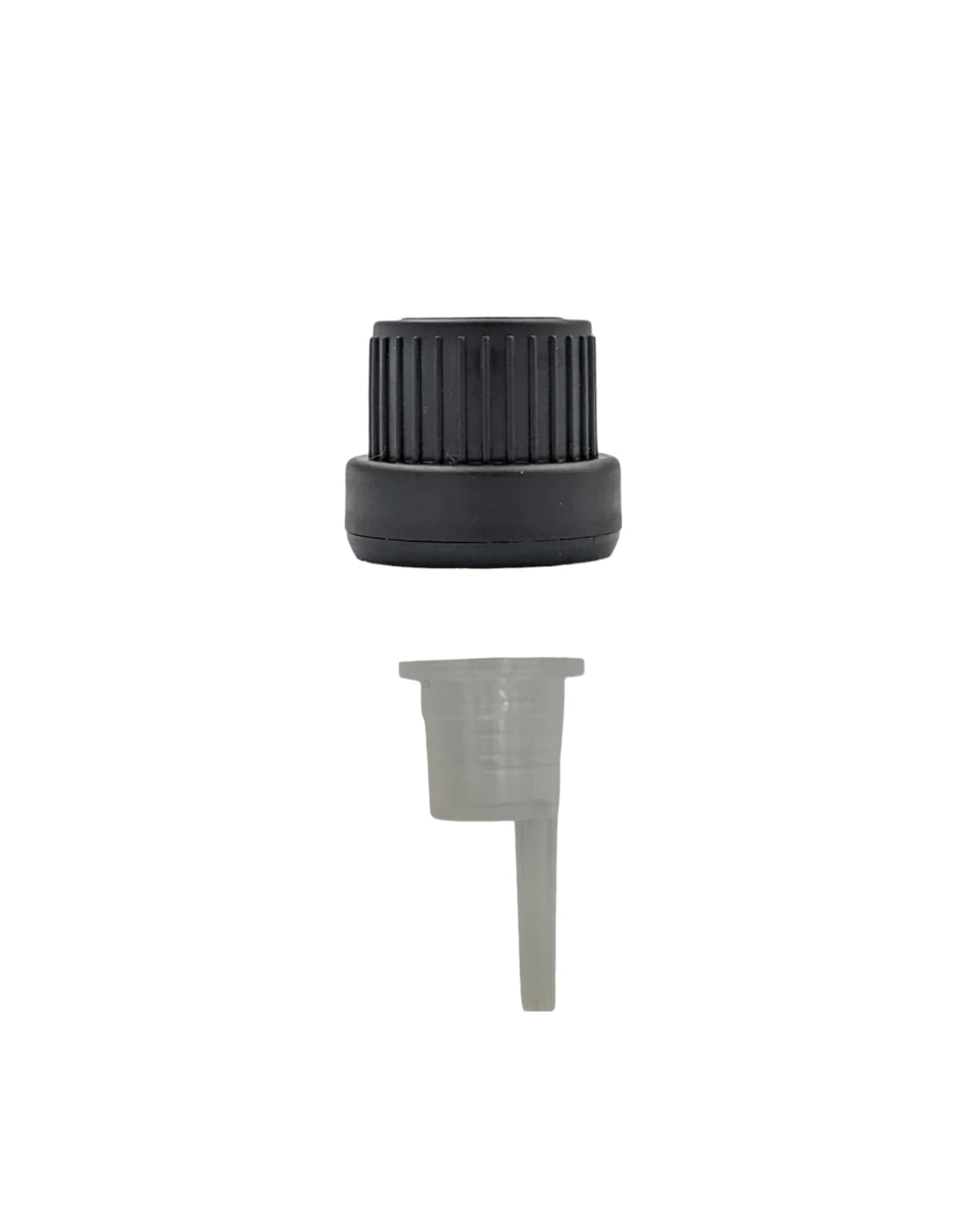 50ml Green Glass Dropper Bottle with 0.6mm Dripper Insert and Tamper Evident Black Cap (Type III)