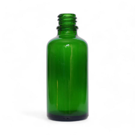 50ml Green Glass Dropper Bottle with Black Aluminium Cap