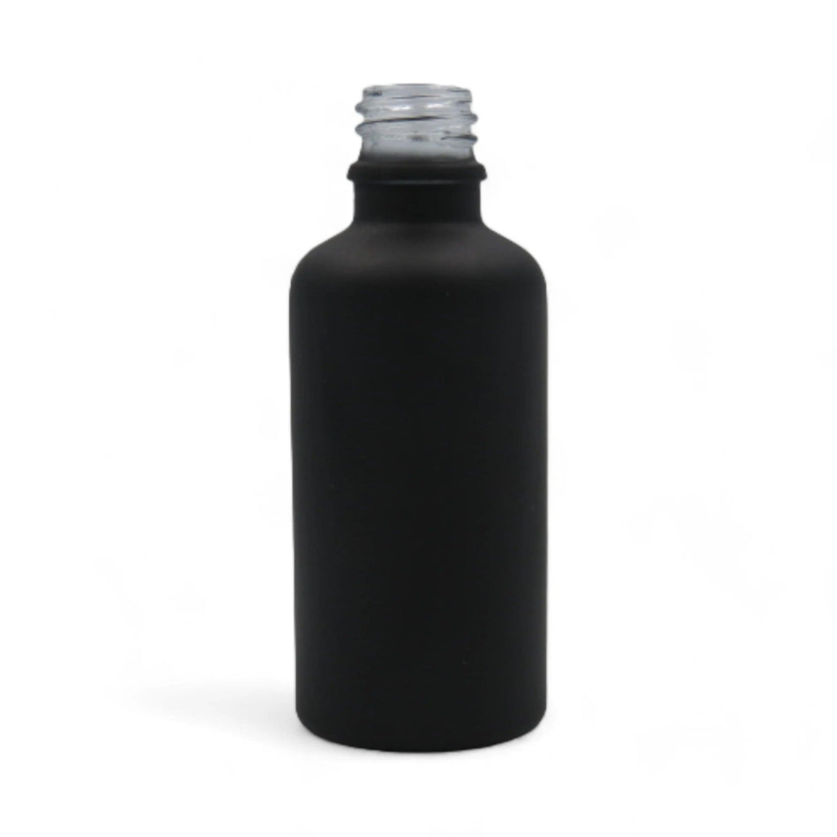 50ml Matte Black Glass Dropper Bottle with Black Tamper Evident Dropper (Type III)