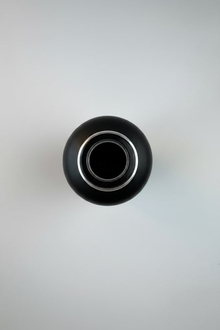 50ml Matte Black Glass Dropper Bottle with Tamper Evident Ribbed Black Cap (Type II)
