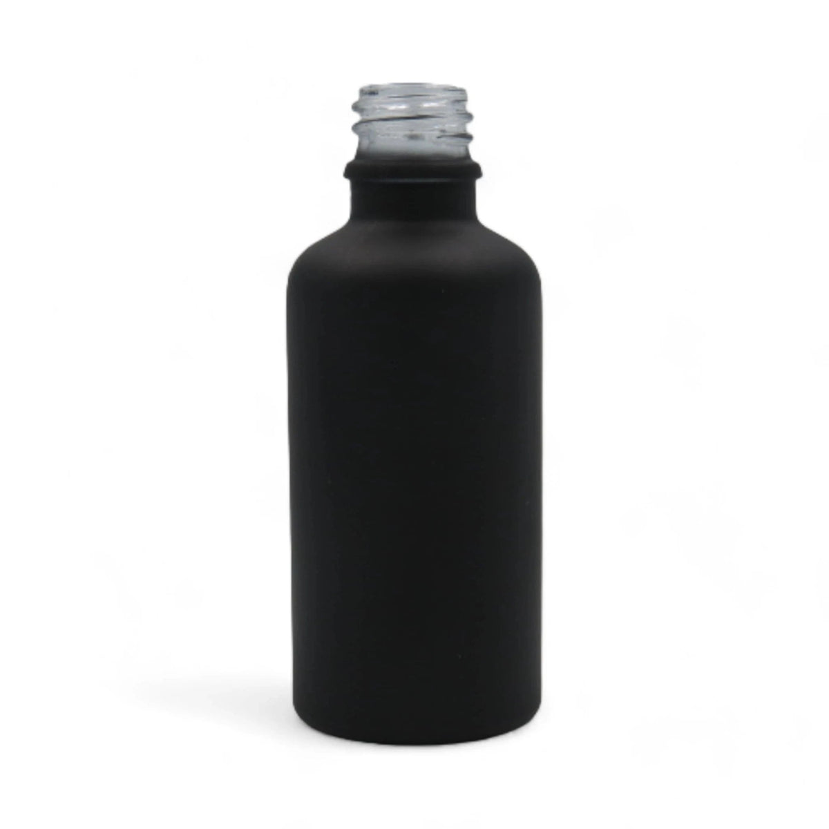 50ml Matte Black Glass Dropper Bottle with White & Gold Dropper