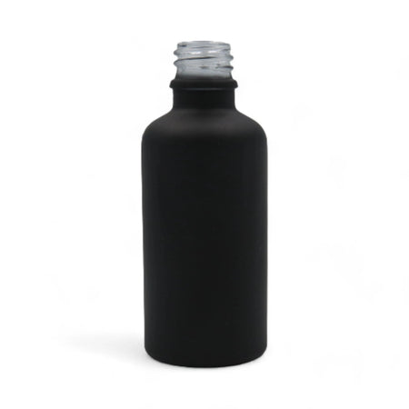 50ml Matte Black Glass Dropper Bottle with White & Gold Dropper