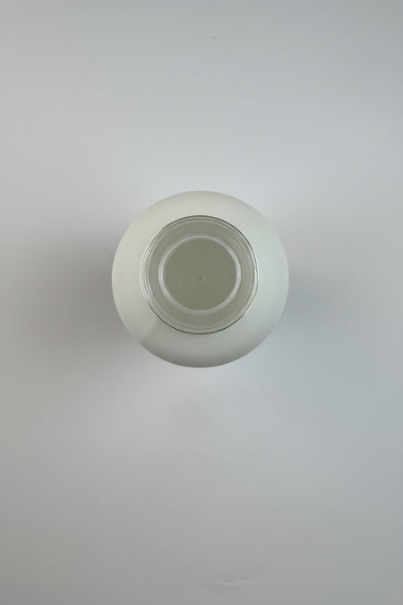 50ml Matte White Glass Dropper Bottle with Tamper Evident Ribbed Black Cap and EPE Liner (Type III)