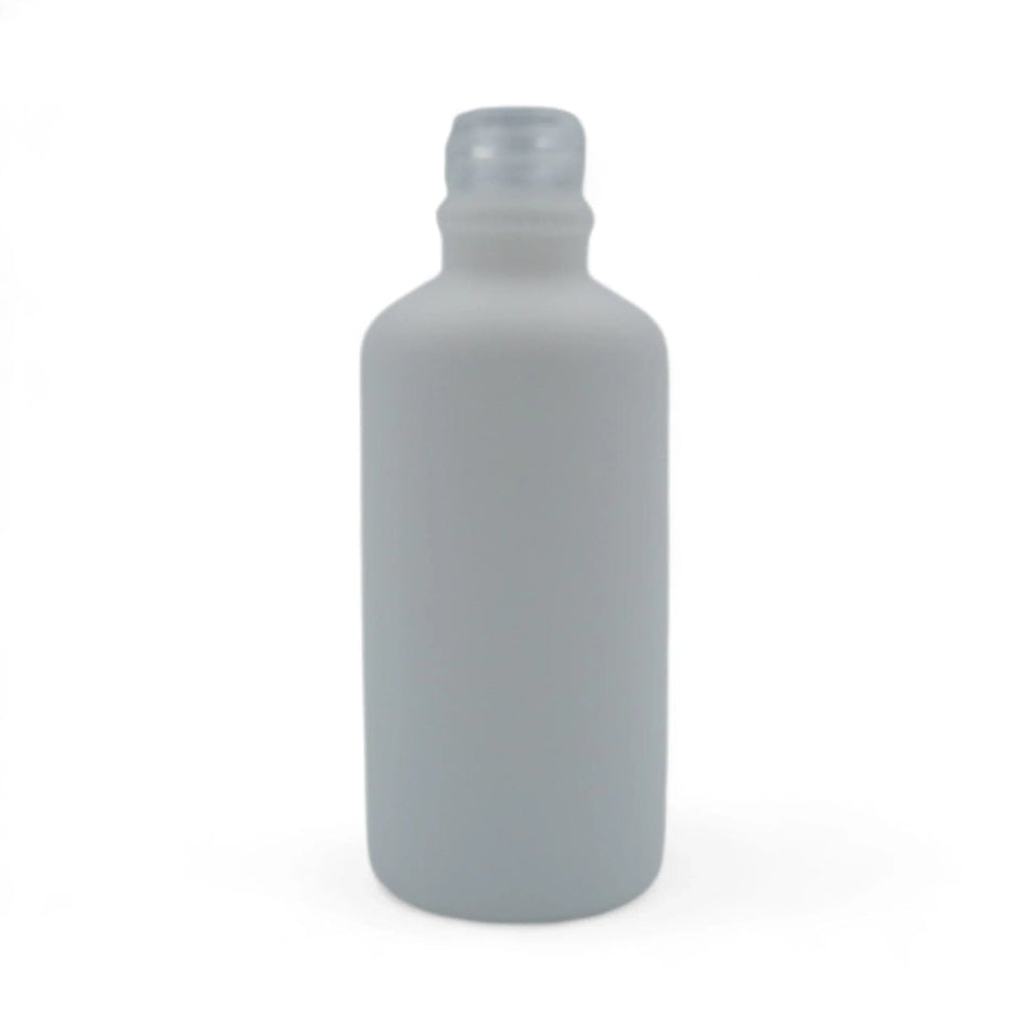 50ml Matte White Glass Dropper Bottle with White & Silver Dropper
