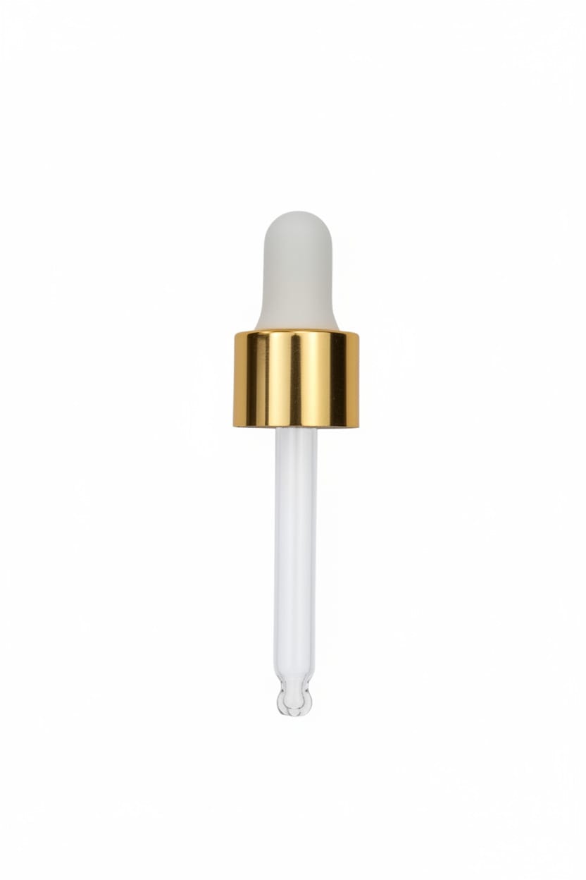50ml White & Gold Ball End Dropper Pipette DIN18