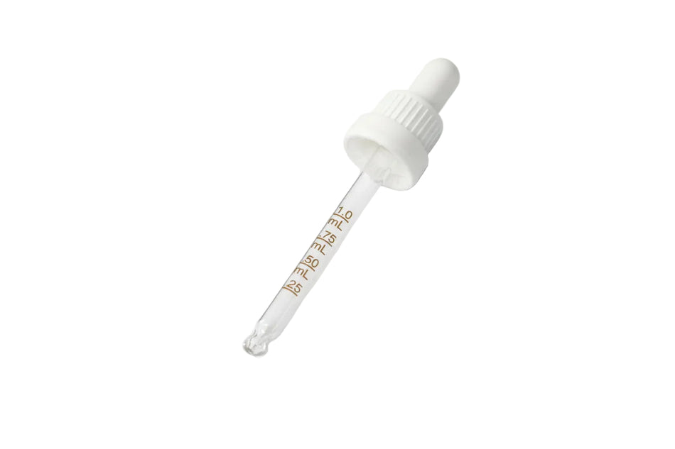 50ml White Tamper Evident Ball Ended Graduated Etched Pipette