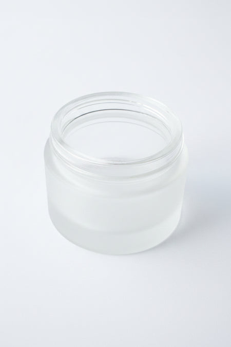 50ml Frosted Clear glass jar

