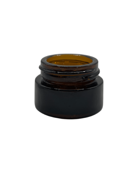 5ml Amber Glass Jar With Gold Aluminium Lid - Pack of 15