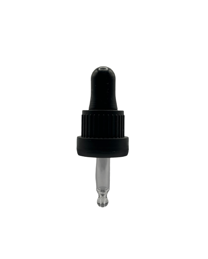 5ml Black Tamper Evident Ball End Dropper Pipette (Type III) DIN18