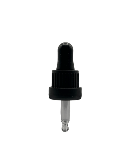 5ml Black Tamper Evident Ball End Dropper Pipette (Type III) DIN18