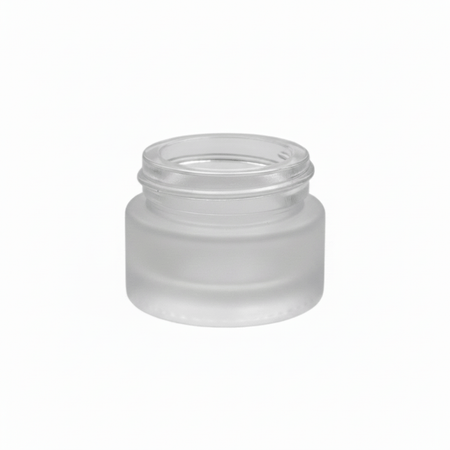 5ml Frosted Clear Glass Jar for creams, waxes, natural beauty brands and candles