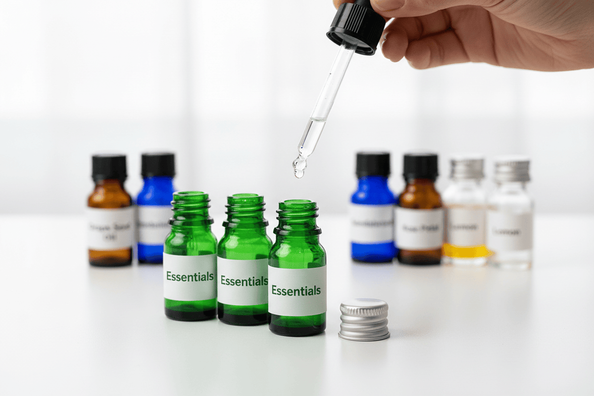 5ml Green Glass Dropper Bottle