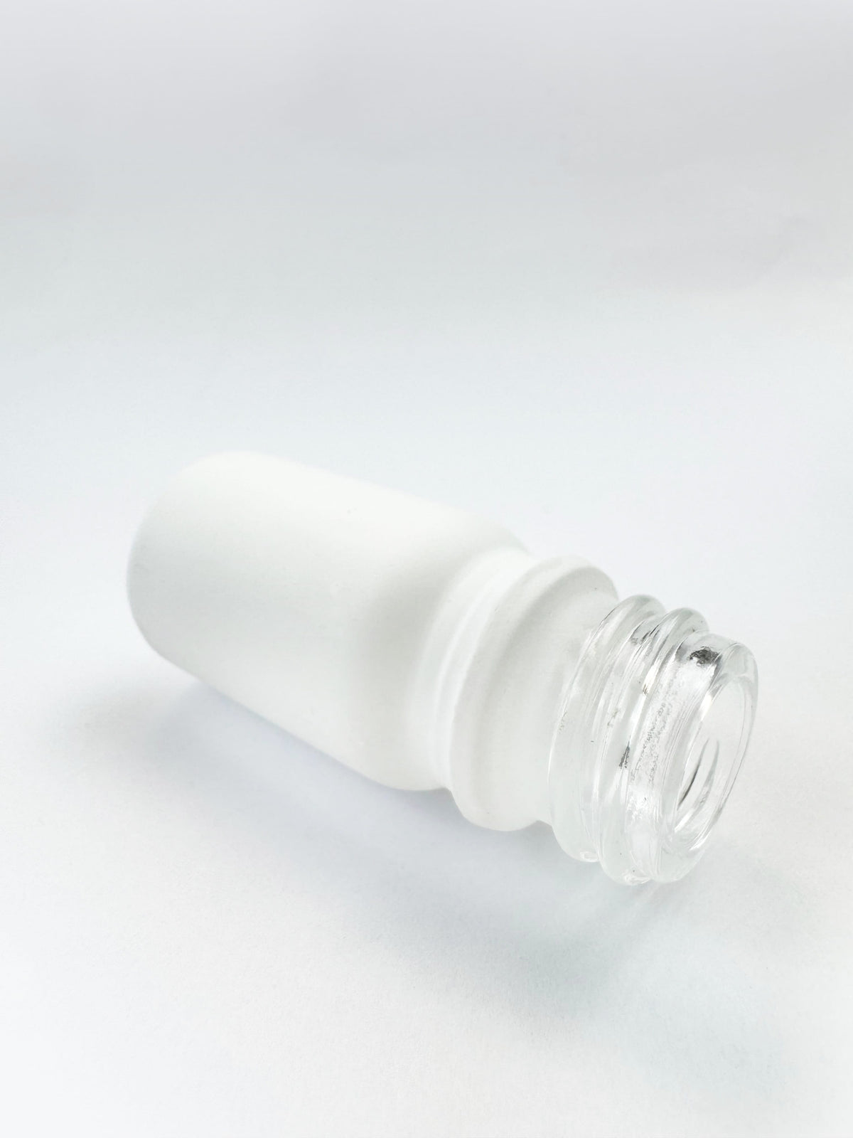 5ml Matte White Glass Dropper Bottle