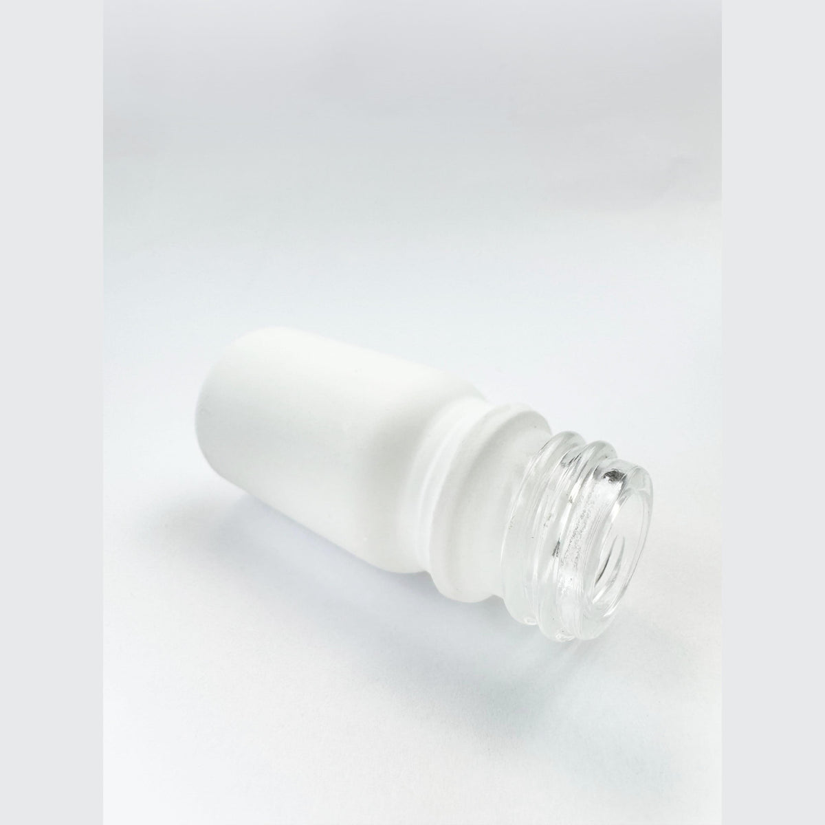 5ml Matte White Glass Dropper Bottle with 1.5mm Dripper Insert and Tam