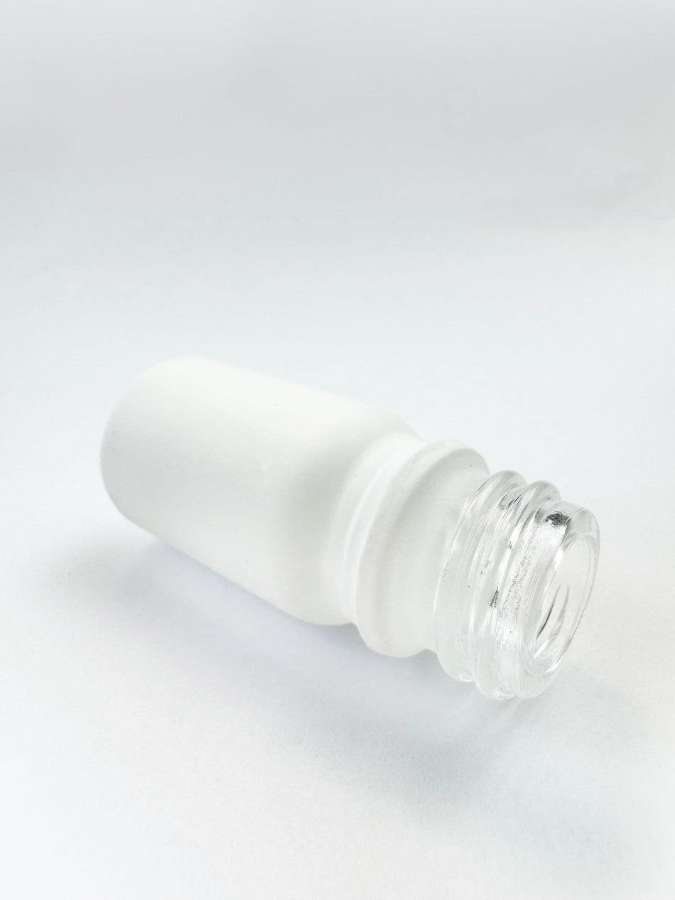 5ml Matte White Glass Dropper Bottle